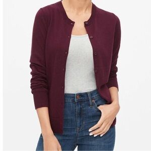 Gap Factory Crewneck Cardigan
Size Large, color Berry